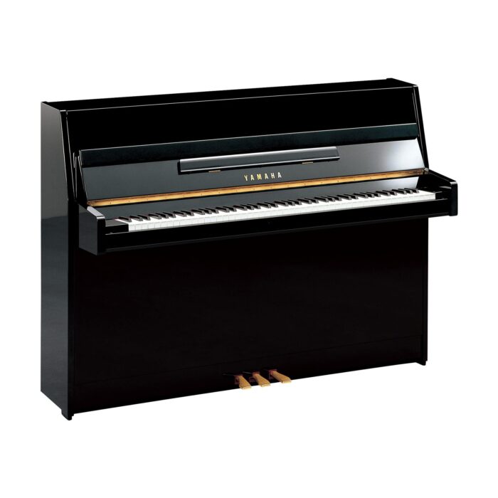 ju109_polished-ebony Yamaha JU109 PE Polished Ebony Upright Piano - Image 1