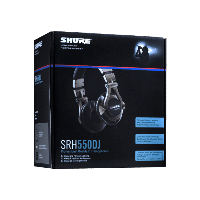 Shure SRH550DJ Professional Quality DJ Headphones - Image 2
