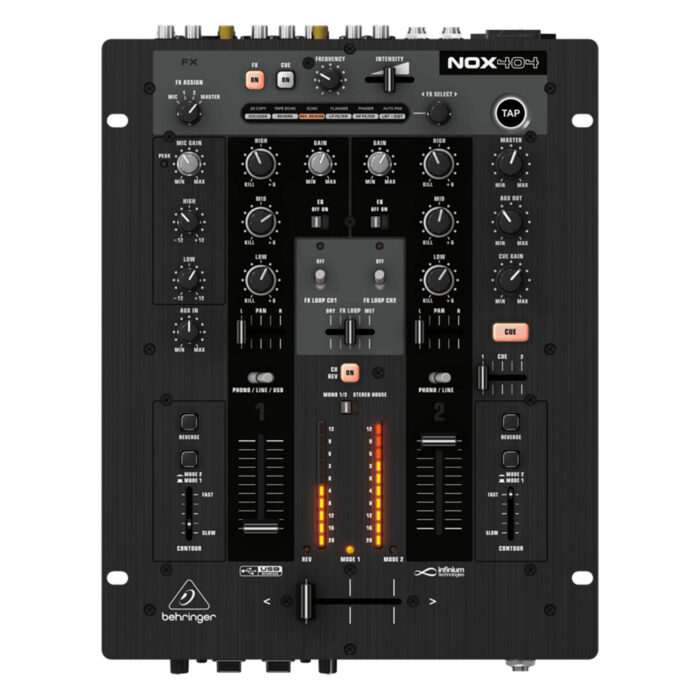 BE_0701-AAT_NOX404_Top_XL Behringer NOX404 Premium 2-Channel DJ Mixer - Image 1