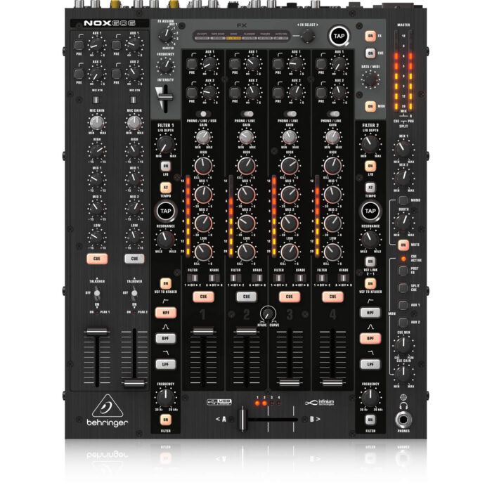NOX606_P0784_Top_XL Behringer NOX606 Premium 6-Channel DJ Mixer - Image 1