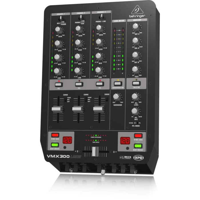 Behringer VMX300USB Professional 3-Channel DJ Mixer - Image 3