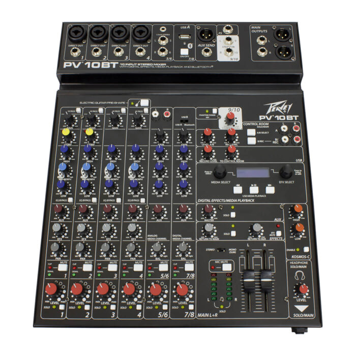Peavey PV 10 BT 10-Channel Mixer with Bluetooth - Image 1