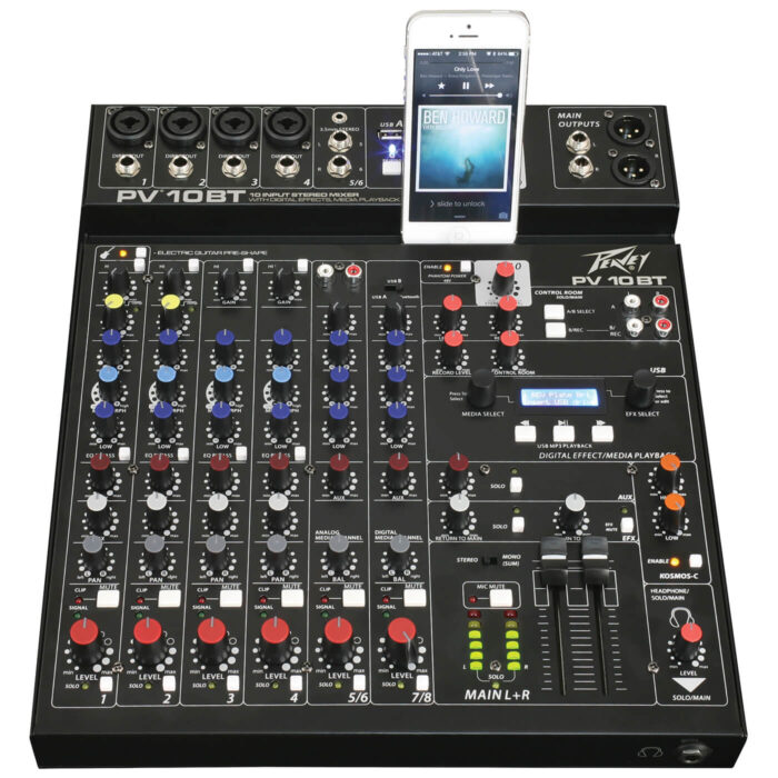 Peavey PV 10 BT 10-Channel Mixer with Bluetooth - Image 2